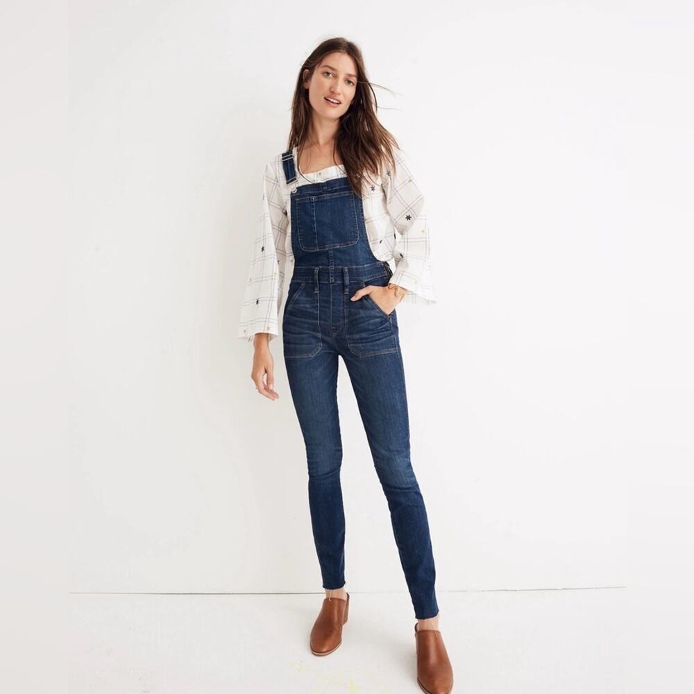 Madewell Skinny Overalls Eco‎ Edition Elmdale Wash Size Small - Picture 2 of 16